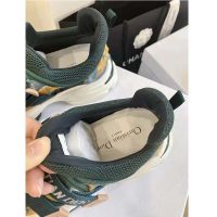 Dior Women D-Wander Sneaker Uber Cypress Green Camouflage Tie & Dior Technical Fabric