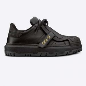 Dior Women Dior-ID Sneaker Black Calfskin and Rubber