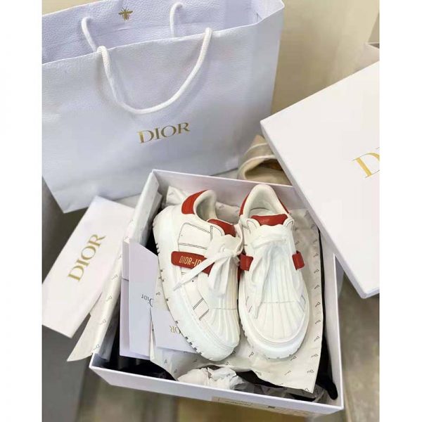 Dior Women Dior-ID Sneaker White and Nude Calfskin and Rubber (7)