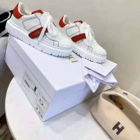 Dior Women Dior-ID Sneaker White and Nude Calfskin and Rubber