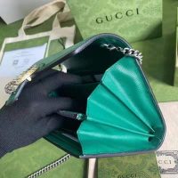 Gucci GG Women Dionysus Small Shoulder Bag Bright Green Leather