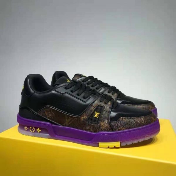 Louis Vuitton LV Men LV Trainer Sneaker Calf Leather and Monogram Canvas (4)