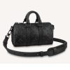 Louis Vuitton Unisex Keepall XS Black Monogram Seal Cowhide Leather