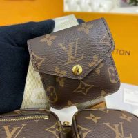 Louis Vuitton Unisex Utility Crossbody Bag Monogram Coated Canvas Natural Cowhide Leather