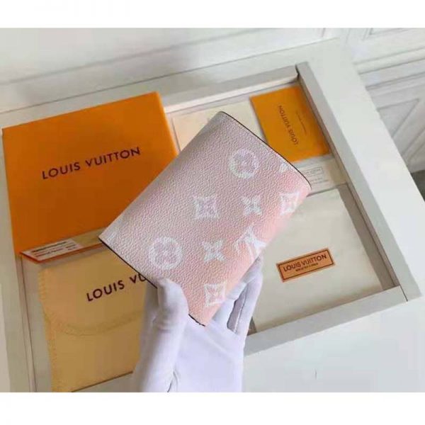 Louis Vuitton Unisex Victorine Wallet Mist Gray Monogram Coated Canvas Cowhide Leather (8)