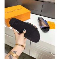 Louis Vuitton Unisex Waterfront Mule Ebene Monogram Rubber Fully Waterproof