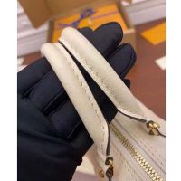 Louis Vuitton Women Papillon BB Carryall Bag Bouton Cream Saffron Embossed Grained Cowhide Leather