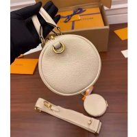 Louis Vuitton Women Papillon BB Carryall Bag Bouton Cream Saffron Embossed Grained Cowhide Leather