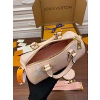 Louis Vuitton Women Papillon BB Carryall Bag Bouton De Rose Pink Embossed Grained Cowhide Leather