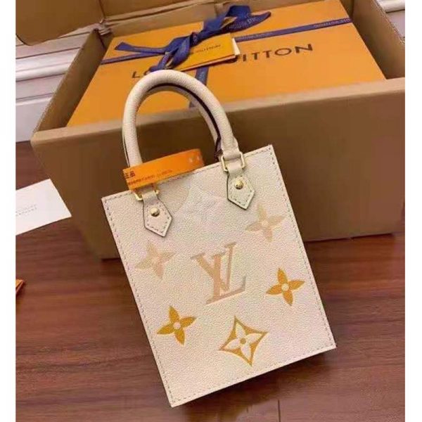Louis Vuitton Women Petit Sac Plat Monogram Empreinte Embossed Supple Grained Cowhide Leather (4)