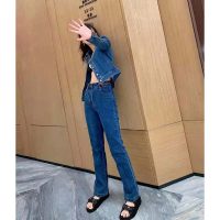 Louis Vuitton Women Retro Organic Cotton Denim Jacket Regular Fit