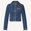 Louis Vuitton Women Retro Organic Cotton Denim Jacket Regular Fit