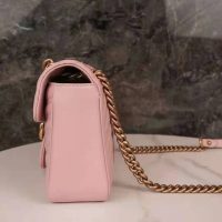 Gucci GG Women GG Marmont Small Pink Matelassé Shoulder Bag Double G