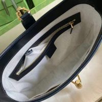 Gucci GG Women Jackie 1961 Small Shoulder Bag White with Black Leather