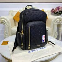 Louis Vuitton LV Unisex LVXNBA Basketball Backpack Black Ball Grain Leather