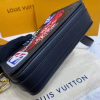 Louis Vuitton LV Unisex LVXNBA Studio Messenger Bag Black Cowhide Leather