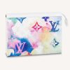 Louis Vuitton LV Unisex Pochette Voyage MM Monogram Watercolor Multico Coated Canvas