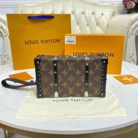 Louis Vuitton LV Unisex Wallet Trunk Monogram Coated Canvas Cowhide LeatherMonogram Coated Canvas Cowhide Leather (1)