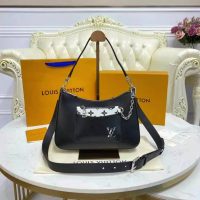 Louis Vuitton LV Women Marelle Handbag Black Epi Grained Cowhide Leather Canvas