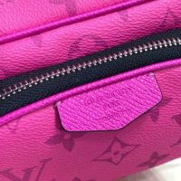 Louis Vuitton LV Women Outdoor Pouch Taigarama Pink Rose Coated Canvas Cowhide Leather