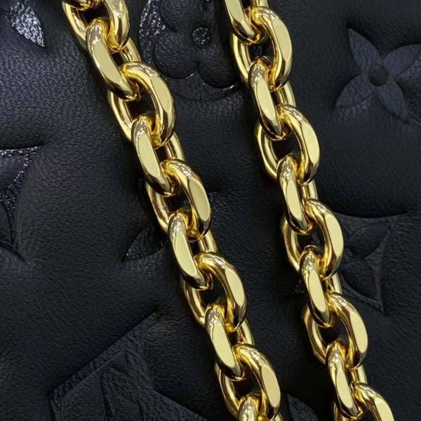 Louis Vuitton LV Women Pochette Coussin Black Monogram Embossed Lambskin (2)