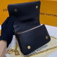 Louis Vuitton LV Women Pochette Coussin Black Monogram Embossed Lambskin