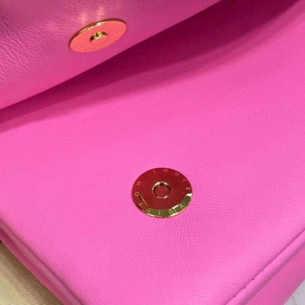 Louis Vuitton LV Women Pochette Coussin Pink Monogram Embossed Lambskin (6)