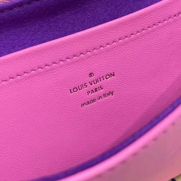 Louis Vuitton LV Women Pochette Coussin Pink Monogram Embossed Lambskin (8)