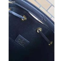 Louis Vuitton Unisex Lockme Bucket Bag Black Grained Calf Leather (14)