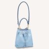 Louis Vuitton Unisex NéoNoé BB Bucket Bag Summer Blue Embossed Grained Cowhide Leather