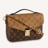 Louis Vuitton Unisex Pochette Métis Bag Monogram Reverse Coated Canvas Natural Cowhide