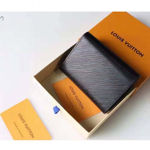 Louis Vuitton Unisex Twist Compact Wallet Black Epi Grained Cowhide Leather (5)