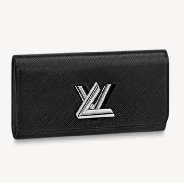 Louis Vuitton Unisex Twist Wallet Black Epi Grained Cowhide Leather