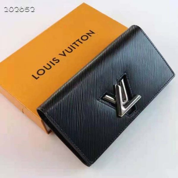 Louis Vuitton Unisex Twist Wallet Black Epi Grained Cowhide Leather (3)