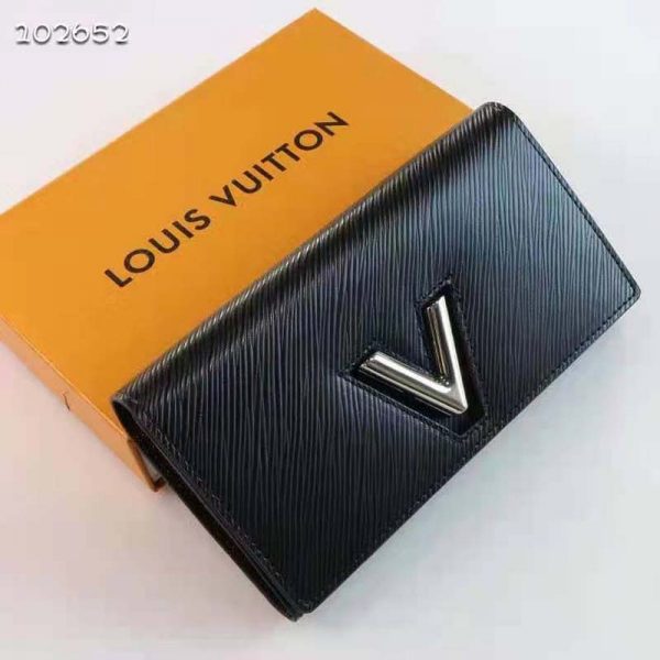 Louis Vuitton Unisex Twist Wallet Black Epi Grained Cowhide Leather (4)