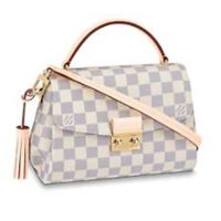 Louis Vuitton Women Croisette Damier Azur Coated Canvas Smooth Cowhide Leatherr Azur Coated Canvas Smooth Cowhide Leather (10)