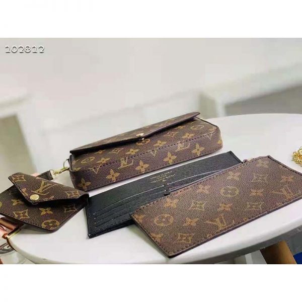 Louis Vuitton Women Félicie Strap & Go Félicie Pochette Khaki Green Monogram Coated Canvas (1)