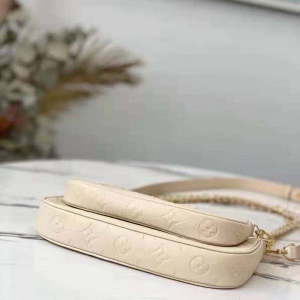 Louis Vuitton Women Multi Pochette Accessoires Cream Embossed Supple Grained Cowhide (5)