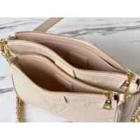 Louis Vuitton Women Multi Pochette Accessoires Cream Embossed Supple Grained Cowhide