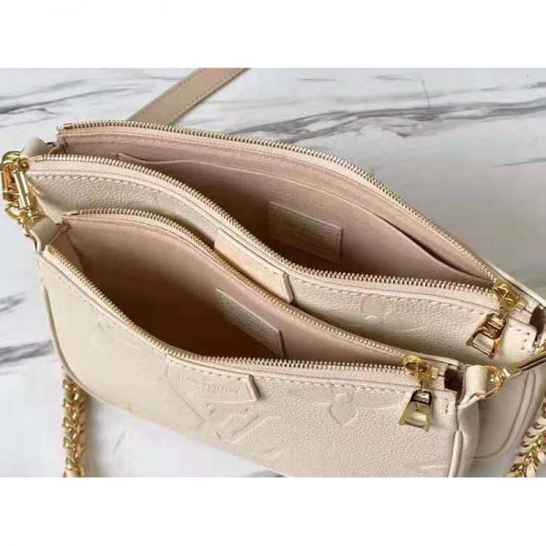 Louis Vuitton Women Multi Pochette Accessoires Cream Embossed Supple Grained Cowhide (9)