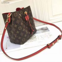 Louis Vuitton Women NéoNoé Bucket Bag Coquelicot Red Monogram Coated Canvas