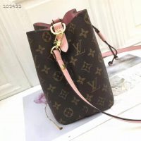 Louis Vuitton Women NéoNoé Bucket Bag Rose Poudré Pink Monogram Coated Canvas