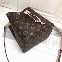 Louis Vuitton Women NéoNoé Bucket Bag Rose Poudré Pink Monogram Coated Canvas