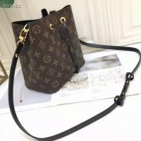 Louis Vuitton Women NéoNoé MM Bucket Bag Black Monogram Coated Canvas