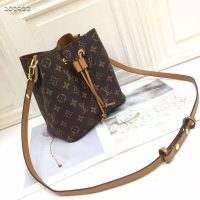 Louis Vuitton Women NéoNoé MM Bucket Bag Caramel Brown Monogram Coated Canvas