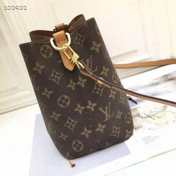 Louis Vuitton Women NéoNoé MM Bucket Bag Caramel Brown Monogram Coated Canvas (5)