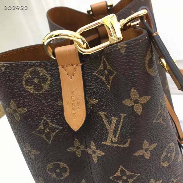 Louis Vuitton Women NéoNoé MM Bucket Bag Caramel Brown Monogram Coated Canvas (6)