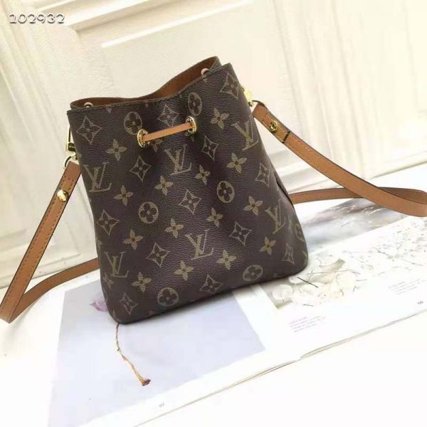 Louis Vuitton Women NéoNoé MM Bucket Bag Caramel Brown Monogram Coated Canvas (7)