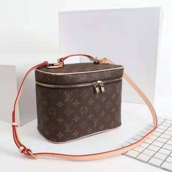 Louis Vuitton Women Nice BB Vanity Case Brown Monogram Coated Canvas (3)