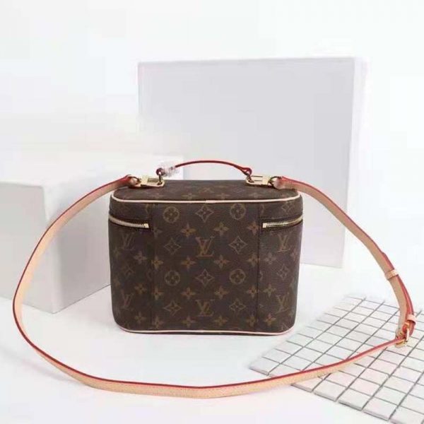 Louis Vuitton Women Nice BB Vanity Case Brown Monogram Coated Canvas (5)